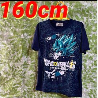 160cm☆ドラゴンボール超★子供用Tシャツ★ネイビー★孫悟空