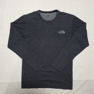 ザノースフェイス(THE NORTH FACE)の美品 ノースフェイス ロングスリーブスクエアロゴジャカードティー L  長袖(Tシャツ/カットソー(七分/長袖))