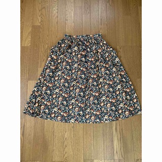 小花柄のロングスカート　サイズ13 日本製(ロングスカート)