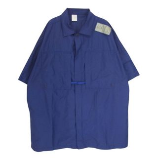 N.HOOLYWOOD - N.HOOLYWOOD エヌハリウッド 半袖シャツ 9231-SH51-002 HALF SLEEVE BIG SHIRT ハーフ スリーブ ナイロン ビッグ シャツ  パープル系 42【中古】