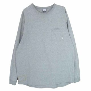 W)taps - WTAPS ダブルタップス Ｔシャツ 182ATDT-CSM04 BLANK LS 02/TEE.COPO ブランク ロング スリーブ Tシャツ ロンT グレー グレー系 X 04【中古】