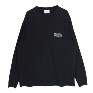 メルセデス アンカー インク MERCEDES ANCHOR INC カットソー ロゴ ポケット ロング Tシャツ 長袖 ブラック系 XL【中古】(シャツ)