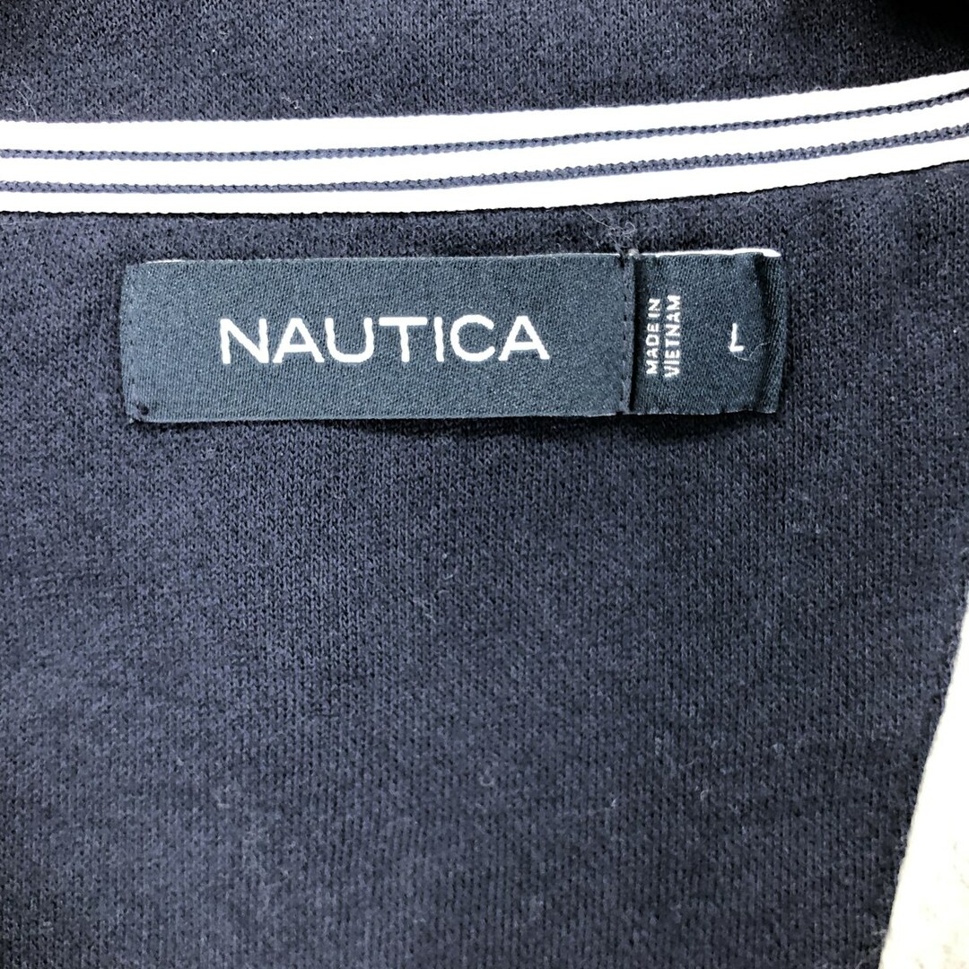 NAUTICA(ノーティカ)の古着 ノーティカ NAUTICA ハーフジップスウェットシャツ トレーナー メンズL /eaa410481 メンズのトップス(スウェット)の商品写真