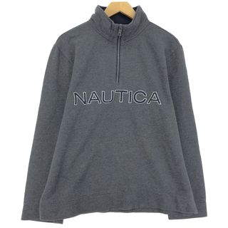 ノーティカ(NAUTICA)の古着 ノーティカ NAUTICA ハーフジップスウェットシャツ トレーナー メンズL /eaa410481(スウェット)