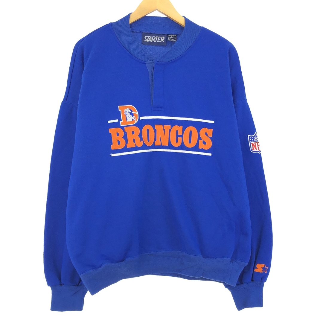 古着 スターター Starter NFL DENVER BRONCOS デンバーブロンコス スウェットシャツ トレーナー メンズL /eaa434227 メンズのトップス(スウェット)の商品写真