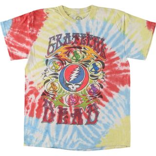 古着 GRATEFUL DEAD グレイトフルデッド タイダイ柄 バンドTシャツ バンT メンズM /eaa448192(Tシャツ/カットソー(半袖/袖なし))