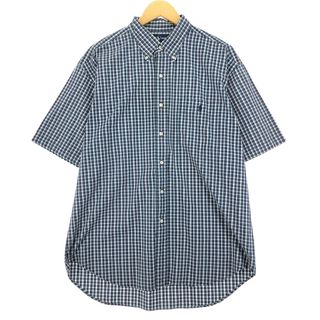 ラルフローレン(Ralph Lauren)の古着 ラルフローレン Ralph Lauren 半袖 ボタンダウン チェックシャツ メンズXL /eaa447246(シャツ)