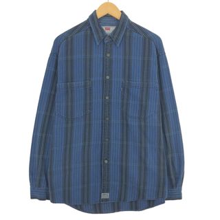 リーバイス(Levi's)の古着 リーバイス Levi's 長袖 チェックシャツ メンズL /eaa450162(シャツ)