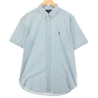 ラルフローレン(Ralph Lauren)の古着 ラルフローレン Ralph Lauren CLASSIC FIT 半袖 ボタンダウン チェックシャツ メンズXL /eaa447250(シャツ)