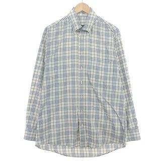 バーバリー(BURBERRY)の古着 バーバリー Burberry's LONDON 長袖 ボタンダウンチェックシャツ USA製 メンズM /eaa450185(シャツ)