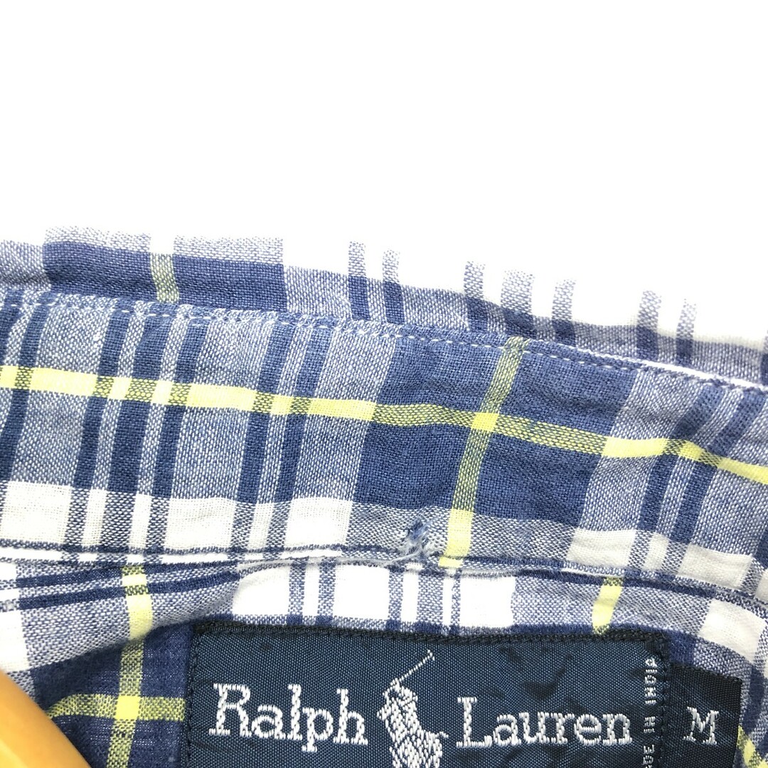 Ralph Lauren(ラルフローレン)の古着 ラルフローレン Ralph Lauren 半袖 ボタンダウン チェックシャツ メンズM /eaa447253 メンズのトップス(シャツ)の商品写真