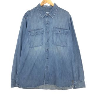 カルバンクライン(Calvin Klein)の古着 90年代 カルバンクライン Calvin klein 長袖 デニムシャツ メンズXL ヴィンテージ /eaa447599(シャツ)