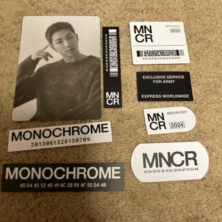 ボウダンショウネンダン(防弾少年団(BTS))のBTS POPUP  MONOCHROME ミニフォトカード RM ナム シール(アイドルグッズ)