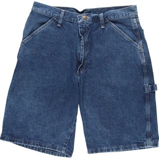 ラングラー(Wrangler)の古着 ラングラー Wrangler デニムペインターショーツ ハーフパンツ メンズw33 /eaa448791(ショートパンツ)