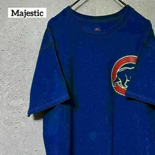 Majestic - Majestic マジェスティック Tシャツ 半袖 ロゴ ワンポイント M