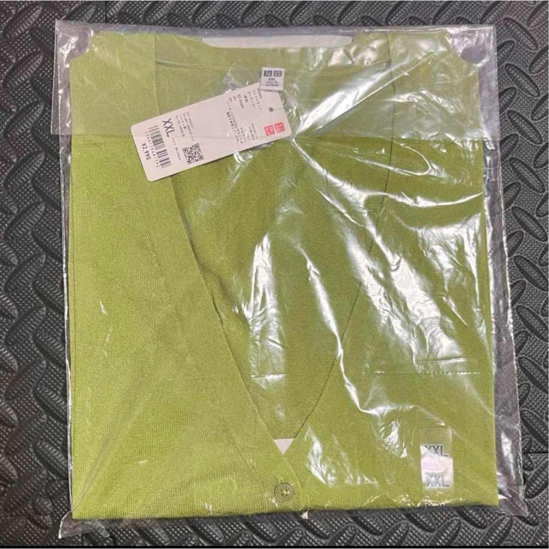 UNIQLO(ユニクロ)のユニクロ　レディース　トップス　2XL 黄緑　ウーマン　3L  羽織り　アウター レディースのトップス(カーディガン)の商品写真