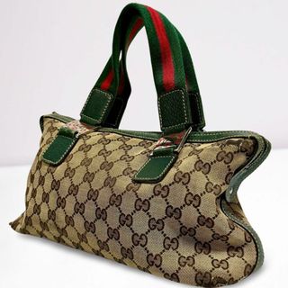 グッチ(Gucci)のGUCCI グッチ GGキャンバス ハンドバッグ トートバッグ シェリーライン(ハンドバッグ)