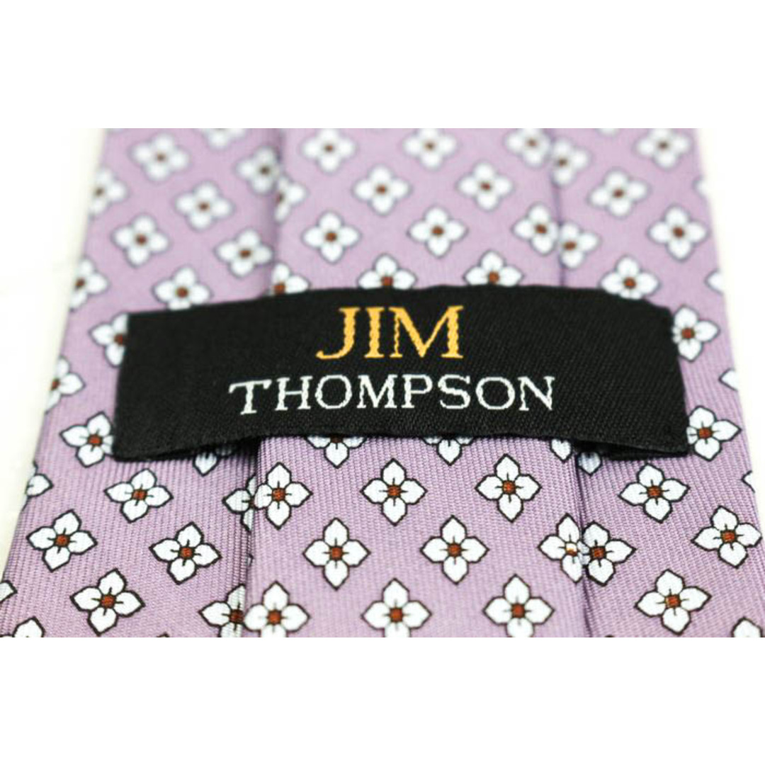 Jim Thompson(ジムトンプソン)のジムトンプソン ブランド ネクタイ 総柄 花柄 小紋柄 シルク タイ製 PO  メンズ パープル JIM THOMPSON メンズのファッション小物(ネクタイ)の商品写真