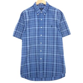 ラルフローレン(Ralph Lauren)の古着 ラルフローレン Ralph Lauren 半袖 ボタンダウン チェックシャツ メンズXL /eaa447237(シャツ)