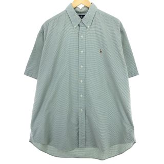 ラルフローレン(Ralph Lauren)の古着 ラルフローレン Ralph Lauren BLAKE 半袖 ボタンダウン チェックシャツ メンズXL /eaa450847(シャツ)