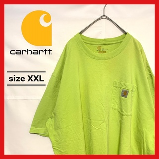 カーハート(carhartt)の90s 古着 カーハート Tシャツ オーバーサイズ 蛍光色 XXL (Tシャツ/カットソー(半袖/袖なし))