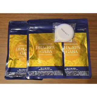 Vitabrid - 【匿名配送】ジャパンプレミアム　DHA&EPA+GABA  3袋セット　ケース付