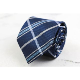 シンプルフレーズクラバット ブランド ネクタイ チェック柄 格子柄 PO  メンズ ネイビー SIMPLE PHRASE CRAVAT(ネクタイ)