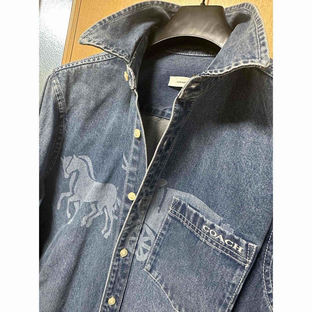 COACH - 正規品 本物 希少激レア コーチCOACH 馬車ロゴ デニム COACH - 正規品 本物 希少激レア コーチCOACH 馬車ロゴ デニム