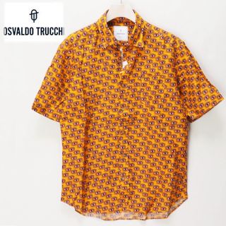 《OSVALDO TRUCCHI》新品 イタリア製 上質ラミー アイズシャツ M(シャツ)