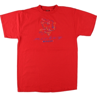 古着 MICKEY UNLIMITED JERRYLEIGH MICKEY MOUSE ミッキーマウス キャラクター刺繍Tシャツ メンズL /eaa450954(Tシャツ/カットソー(半袖/袖なし))
