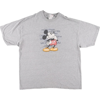 古着 Disney store MICKEY MOUSE ミッキーマウス キャラクタープリントTシャツ メンズL /eaa450961(Tシャツ/カットソー(半袖/袖なし))