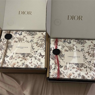 クリスチャンディオール(Christian Dior)のディオール　クリスチャンディオール　ノベルティ　ギフトボックス　バタフライ　2個(ノベルティグッズ)