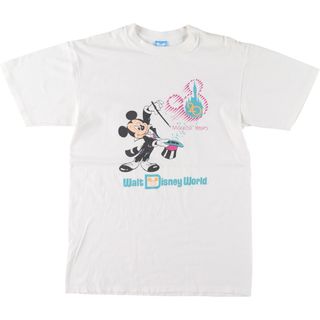 古着 90年代 Disney MICKEY MOUSE ミッキーマウス キャラクタープリントTシャツ USA製 メンズM ヴィンテージ /eaa450965(Tシャツ/カットソー(半袖/袖なし))