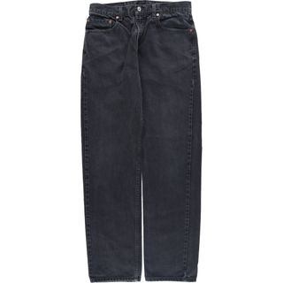 リーバイス(Levi's)の古着 90年代 リーバイス Levi's 505 REGULAR FIT STRAIGHT LEG ブラックデニム テーパードデニムパンツ メンズw33 ヴィンテージ /eaa448754(デニム/ジーンズ)