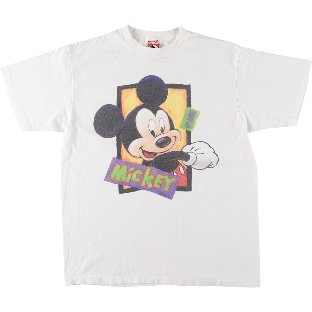 古着 90年代 MICKEY INC MICKEY MOUSE ミッキーマウス キャラクタープリントTシャツ USA製 メンズXL ヴィンテージ /eaa450980 メンズのトップス(Tシャツ/カットソー(半袖/袖なし))の商品写真