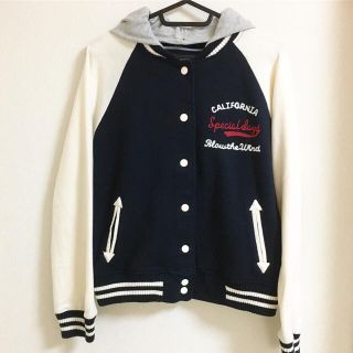 シマムラ(しまむら)の【美品】フード付きスタジャン(スタジャン)