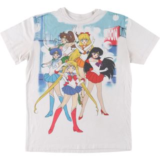 古着 SAILOR MOON 美少女戦士セーラームーン 大判プリント キャラクタープリントTシャツ メンズS /eaa448392(Tシャツ/カットソー(半袖/袖なし))