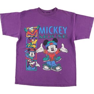 古着 90年代 MICKEY INC MICKEY MOUSE ミッキーマウス キャラクタープリントTシャツ メンズXL ヴィンテージ /eaa450979(Tシャツ/カットソー(半袖/袖なし))
