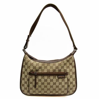 グッチ GUCCI ショルダーバッグ GGキャンバス キャンバス ベージュ/ブラウン レディース 送料無料【中古】 w0291g