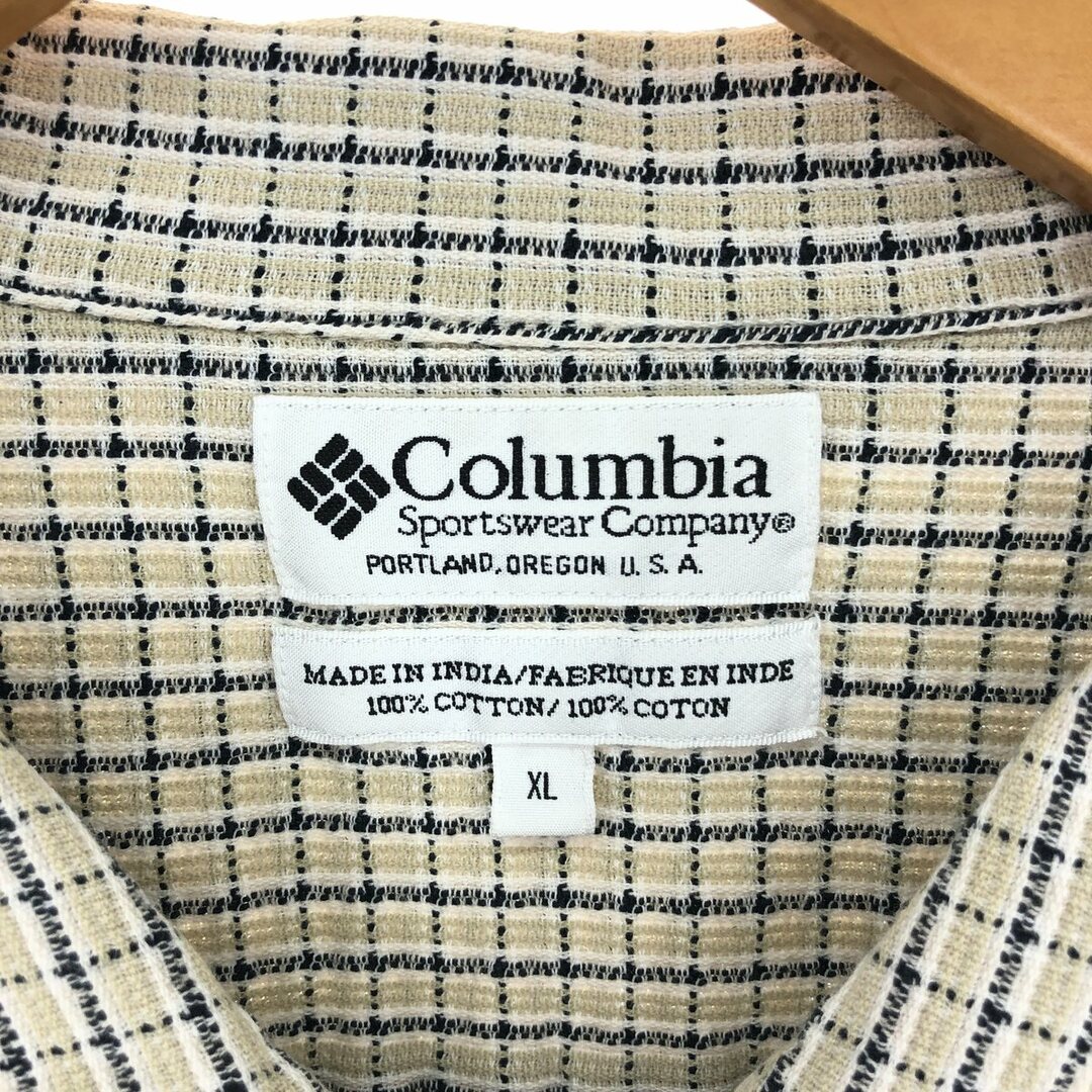 Columbia(コロンビア)の古着 コロンビア Columbia 半袖 コットン チェックシャツ メンズXL /eaa450113 メンズのトップス(シャツ)の商品写真