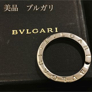 ブルガリ(BVLGARI)の【美品】ブルガリ　BVLGARI 専用箱付き　シルバー　キーリング　革紐付き (ネックレス)