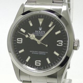 ロレックス(ROLEX)のROLEX エクスプローラー1 自動巻き SS ブラック文字盤 U番 14270(腕時計(アナログ))