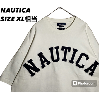 NAUTICA - ノーティカTシャツ L NAUTICA Tシャツ古着　L 刺繍ロゴ　Tシャツ古着