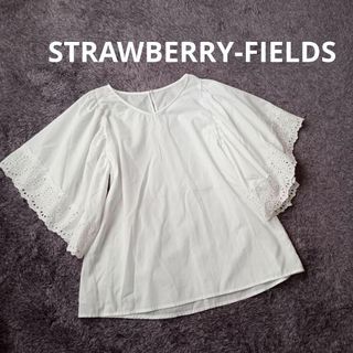 STRAWBERRY-FIELDS - 新品 ストロベリーフィールズ エンブロイダリー ブラウス レース