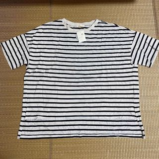 【新品】吸水速乾サイドスリットボーダーTシャツ