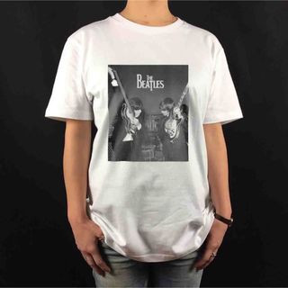 新品 ビートルズ ジョンレノン ギター ポールマッカートニー ベース Tシャツ(Tシャツ/カットソー(半袖/袖なし))