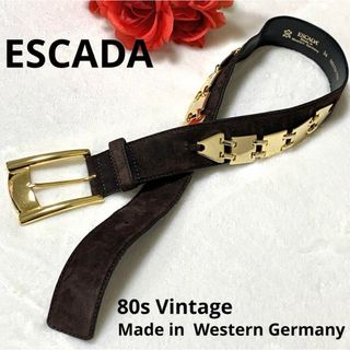 エスカーダ(ESCADA)のESCADA 80s Vintage Suede Leather Belt(ベルト)