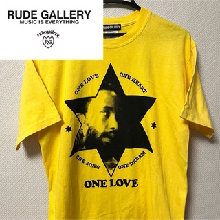 RUDE GALLERY - RUDEGALLERY × ONE LOVE s/s Tshirt Yellow