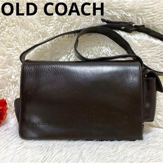 COACH - 希少 オールドコーチ USA製 ショルダーバッグ メッセンジャーバッグ ブラウン