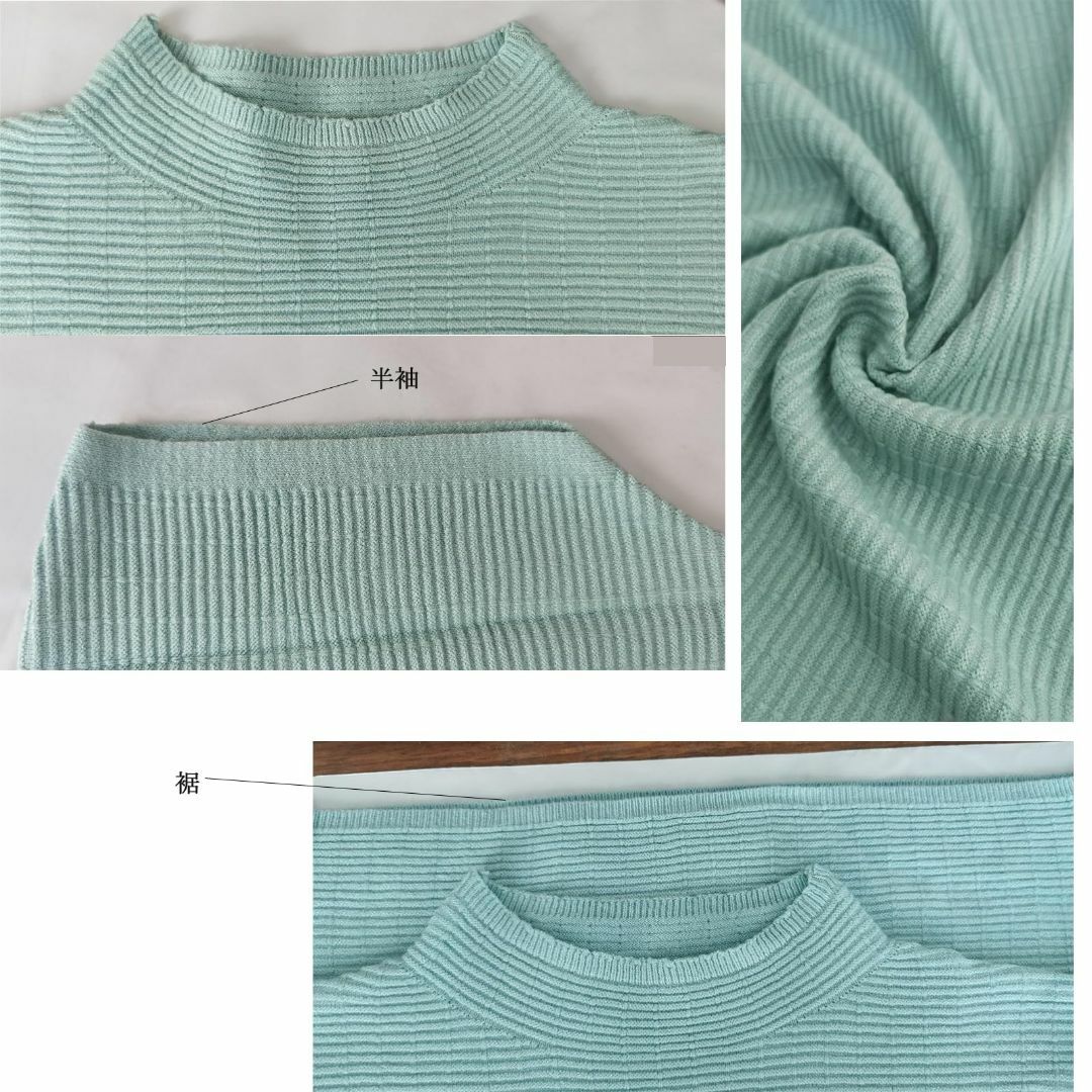 [zuevichn] サマーニット レディース トップス セーター 半袖 ニット レディースのファッション小物(その他)の商品写真